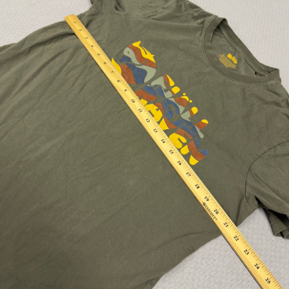 Fjallraven Shirt Mens Large Olive Green Multicolor Logo Graphic Tee Casual - Picture 6 of 7